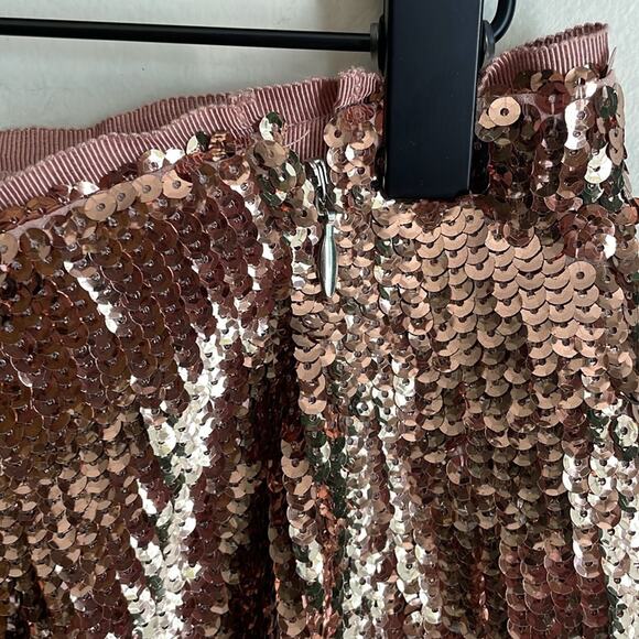 J. Crew Rose Gold Sequin Skirt - Picture 8 of 15
